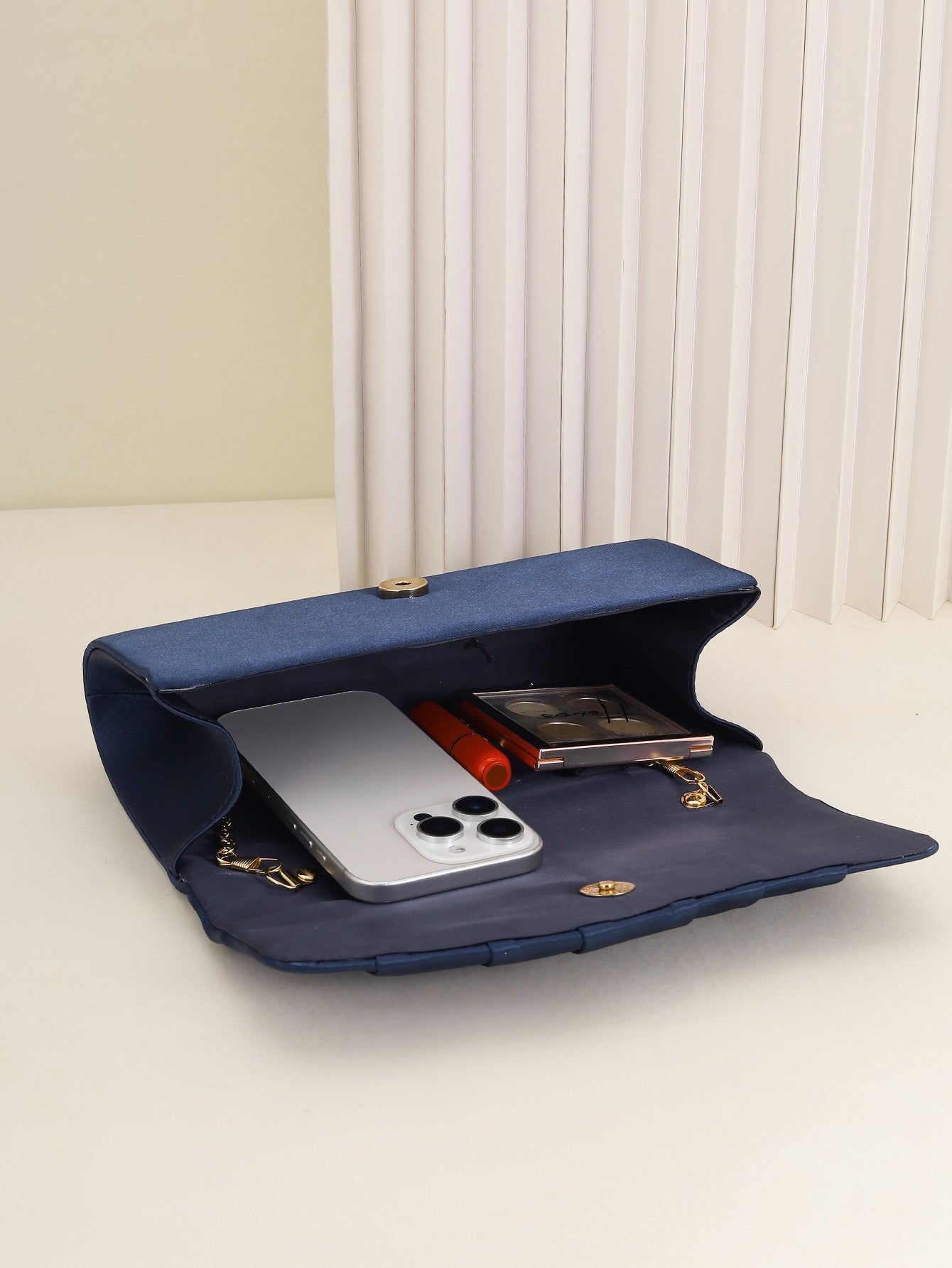 Ladies Dinner Bag Pleated Solid Color Clutch Party Dinner Wedding Light Luxury Envelope Evening Bag for Prom, Dinner/Banquet