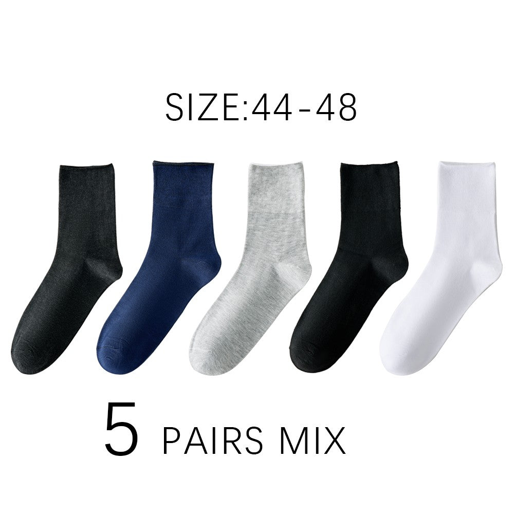 7 Pairs Man Non Binding Diabetes Socks Comfortable Breathable Socks Suitable For Elderly Man For Fat Feet Men Plus Size39-48