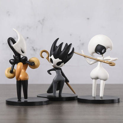 6 pçs/set Hollow Knight Silksong Hornet Sherma Lace Phantom Shakra Figuras Colecionáveis Criativas Brinquedos