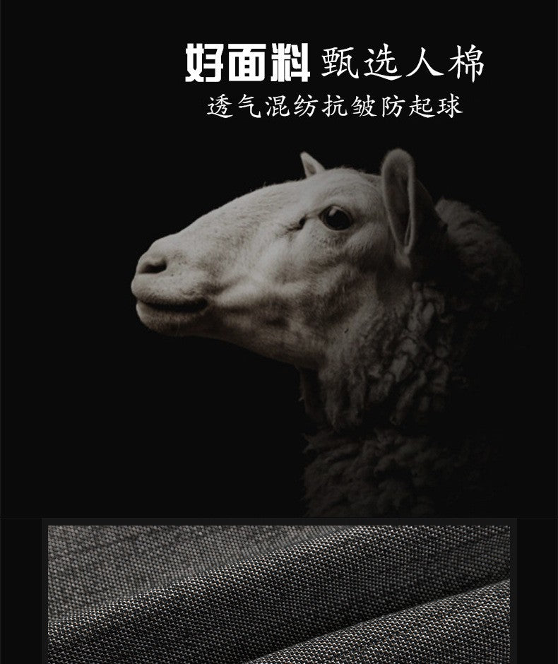 New autumn men business casual suits for middle-aged professionals Slim-fit single suit for men Father's style jacket and shirt