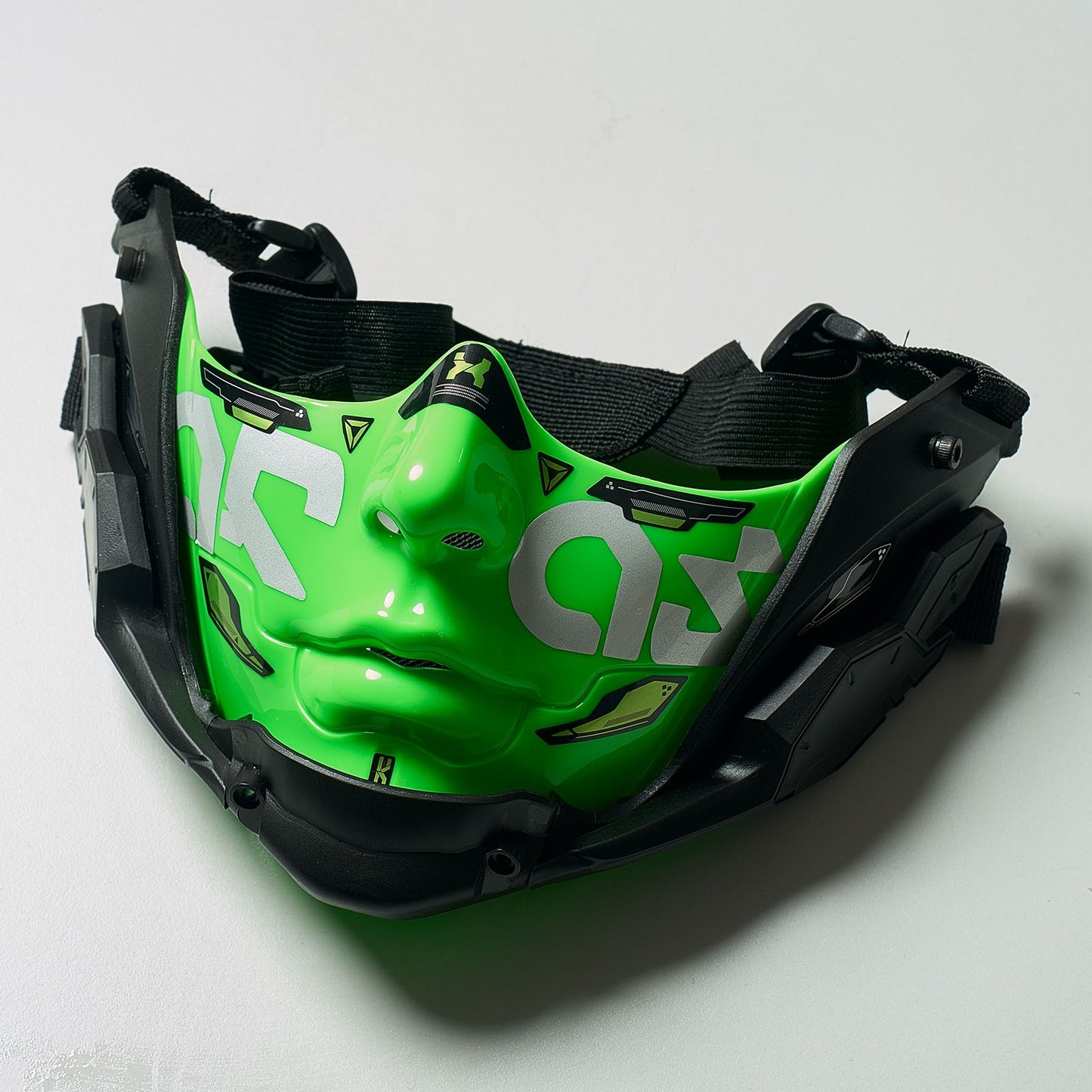 14 Color Two Sizes Cyberpunk Half Face Mask Halloween Cosplay Mask Adjustable Strap Breathable Comfort Party Costume Face Cover