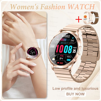 2026 New NFC Smart Watch Women 7.3mm Ultra-Thin 1.32" AMOLED HD Screen Sport Fitness Bluetooth call Luxury Smartwatch Women Gift