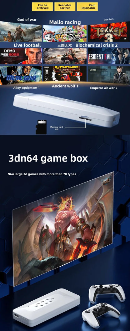 New M22 Wireless Retro Style Dual Player Game Console TV Connection High Definition Simulation Game Controller Home Use