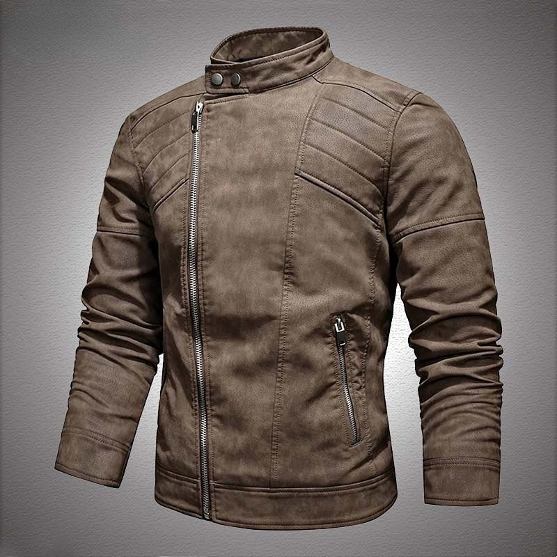 2025 Fashion Leather Jacket Men Winter Fleece Warm Zipper Motorcycle Coats Mens Fashion New Biker PU Jackets Slim Overcoat