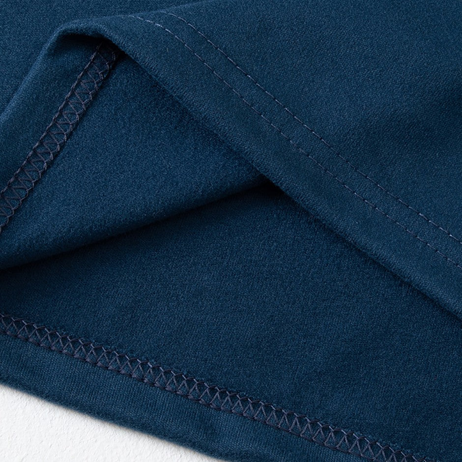 2-piece Autumn/Winter Men's Classic Fashion Basic Warm Underwear Set Loose Large Half High Collar Top T-shirt Elastic Waist Pant