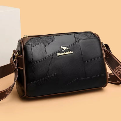 Luxury Kangaroo New Genuine High Quality Soft Leather Women Purses Cofrossbody Bag Designer Brand Ladies Shoulder Crossbody Bags