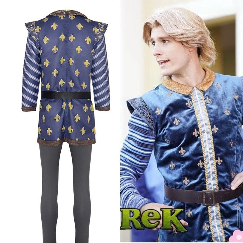 Monster Shrek Cosplay Costume Prince Charming Uniforms Costume Carnival Party Animation Coser Costume