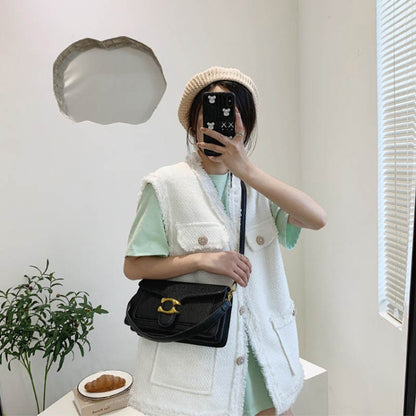 2025 Hot! Women's Simple Caviar Small Square Crossbody Bag - Portable & Fashion - Forward Design