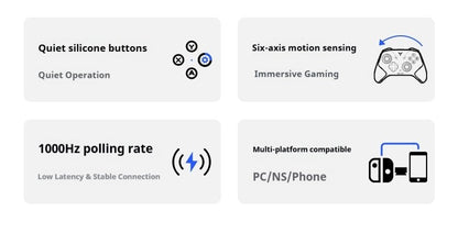 Flydigi Direwolf 4 Gamepad Hall Linear Trigger Force Adjustment Joysticks Wireless Controller for Windows Android IOS Switch1/2