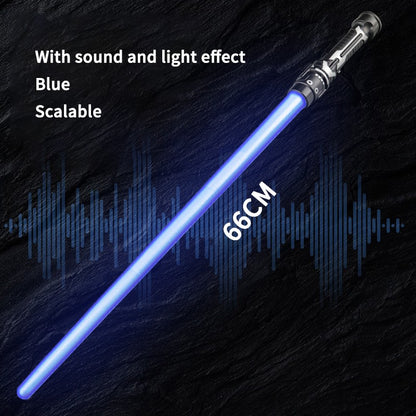 Colorful Glowing Sword Toys Laser Sword Lightsaber Red and Blue Double Saber Telescopic Music Cosplay Cool Flashing Children Toy