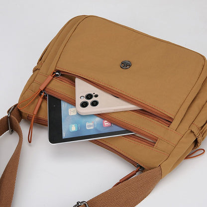 2025 Women's Crossbody Bag Lightweight Waterproof Nylon Shoulder Bag Multi-pocket Fashion Handbag for Women Casual Purse
