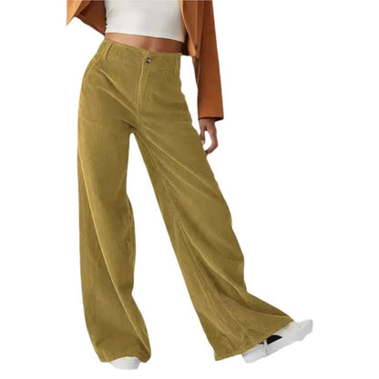 High Waisted Slimming Casual Straight Leg Solid Color Pants For Women Comfortable Straight Tube Trousers Autumn Ladies Commute