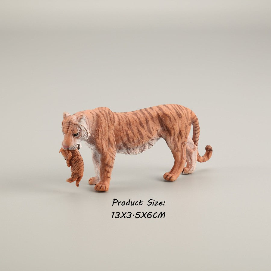 Brinquedos de Figuras de Animais Selvagens Leão Tigre Leopardo Pantera Guepardo Brinquedos de Plástico Animais da Selva Bonecos de Ação Presentes para Crianças
