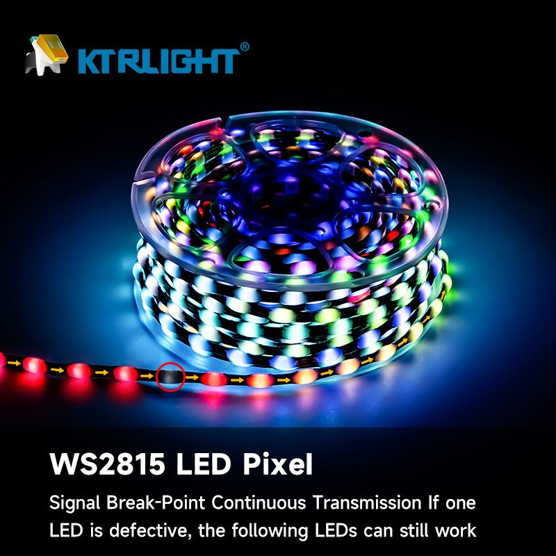 New 12V WS2815 Seed Pixel Light 4 Wires with Backup Data Wire Individually Addressable RGB Fairy Lights Ramadan Decorations 2026