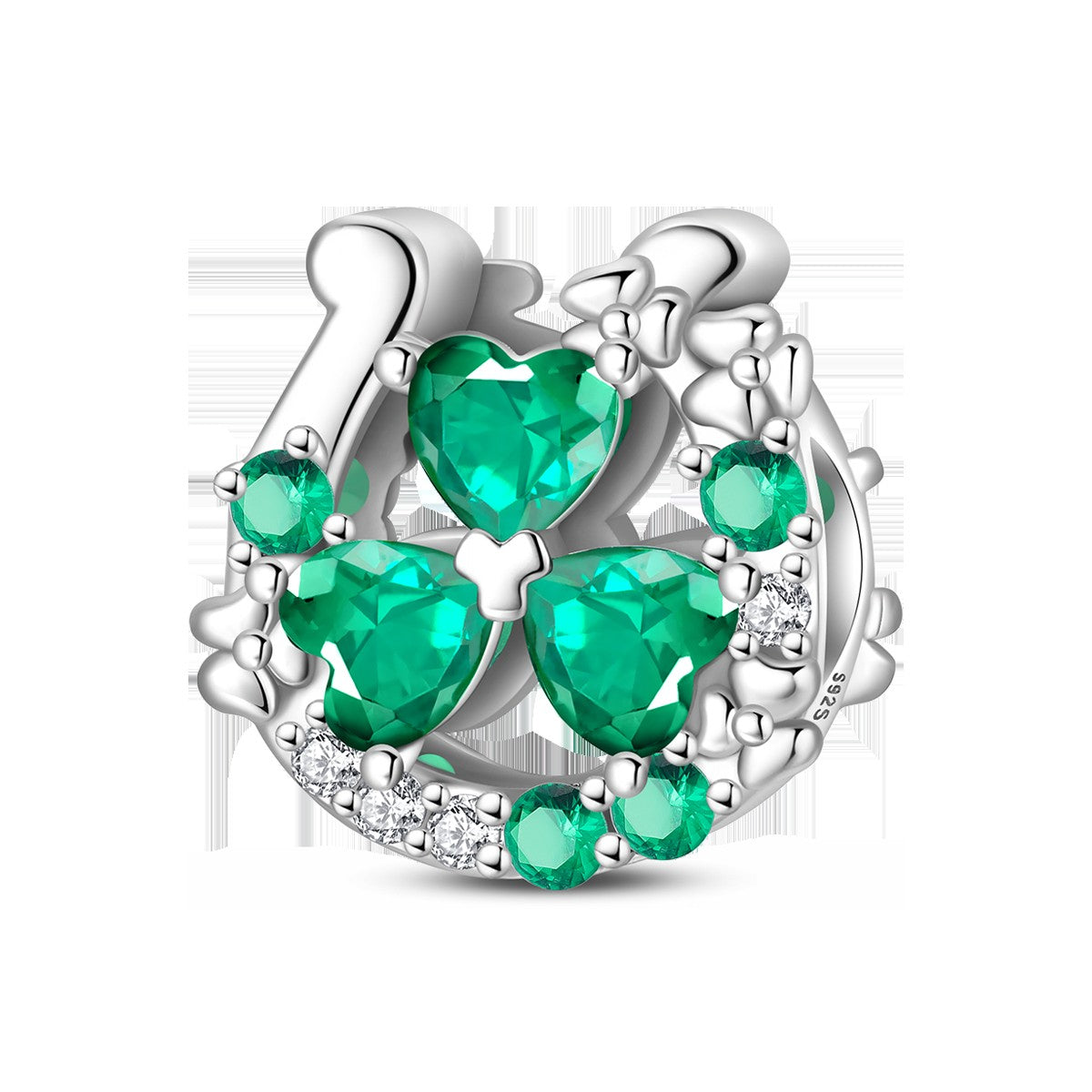 925 Sterling Silver Green Series Flower Tree Apple Pendant DIY Fine Beads Fit Original Charms Bracelet Women Jewelry Diy