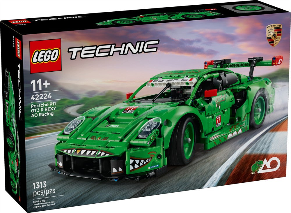 Pré-venda? LEGO® Technic™ Porsche 911 GT3 R Carro de Corrida REXY AO 42224 para Meninos e Meninas a Partir de 11 Anos 1313 Peças Presente de Aniversário