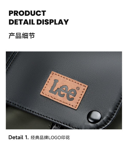 LEE New Korea Style Flip Leather Backpack Women Men Large Capacity Business Commuter Travel Rucksack Buy Laptop School Book Bag