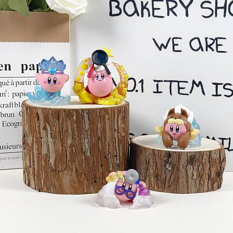 Jogo Kirby Action Figures Personagens Bonitos Desenhos Animados Enfeites de Mesa Estatueta Modelo PVC Coleção para Fãs Presente de Aniversário para Fãs
