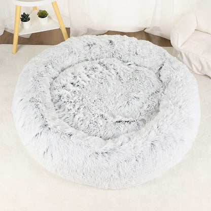 Cama para Cachorro, Donut Grande Redondo, Cesta Pelúcia de Inverno para Cães Médios, Acessórios, Casinha Fofa, Pequeno, Filhote, Animais de Estimação, Gato, Produtos