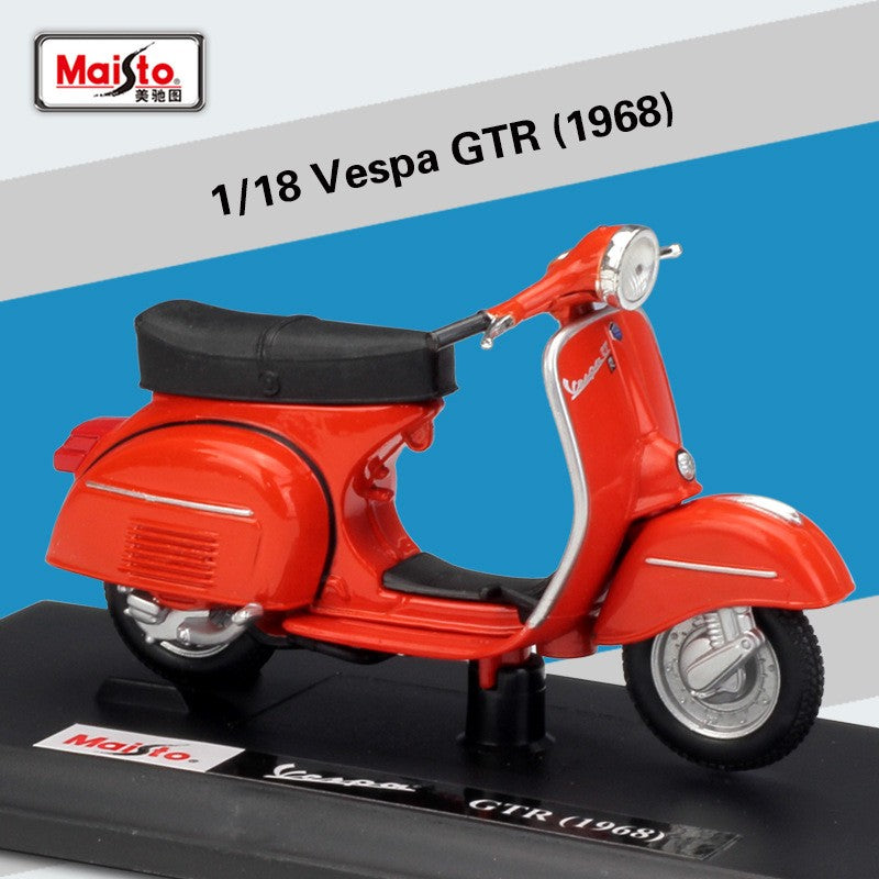 Maisto 1:18 Vespa GT300 Moto de Liga Simulação Diecast Metal Modelo Clássico de Moto Coleção Brinquedo Infantil Presente