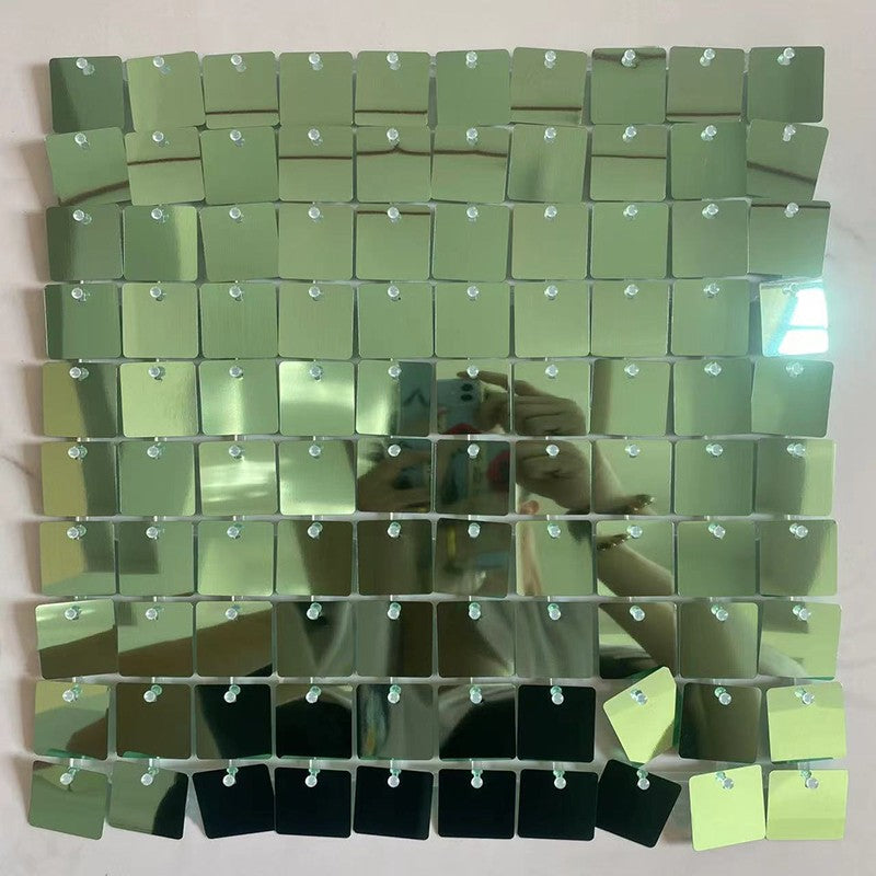 30Pcs/150x180cm Hot Shimmer Wall Panels Shaking Glitter with Wind Party Backdrop for Wedding Birthday Indoor Outdoor Sequin Wall