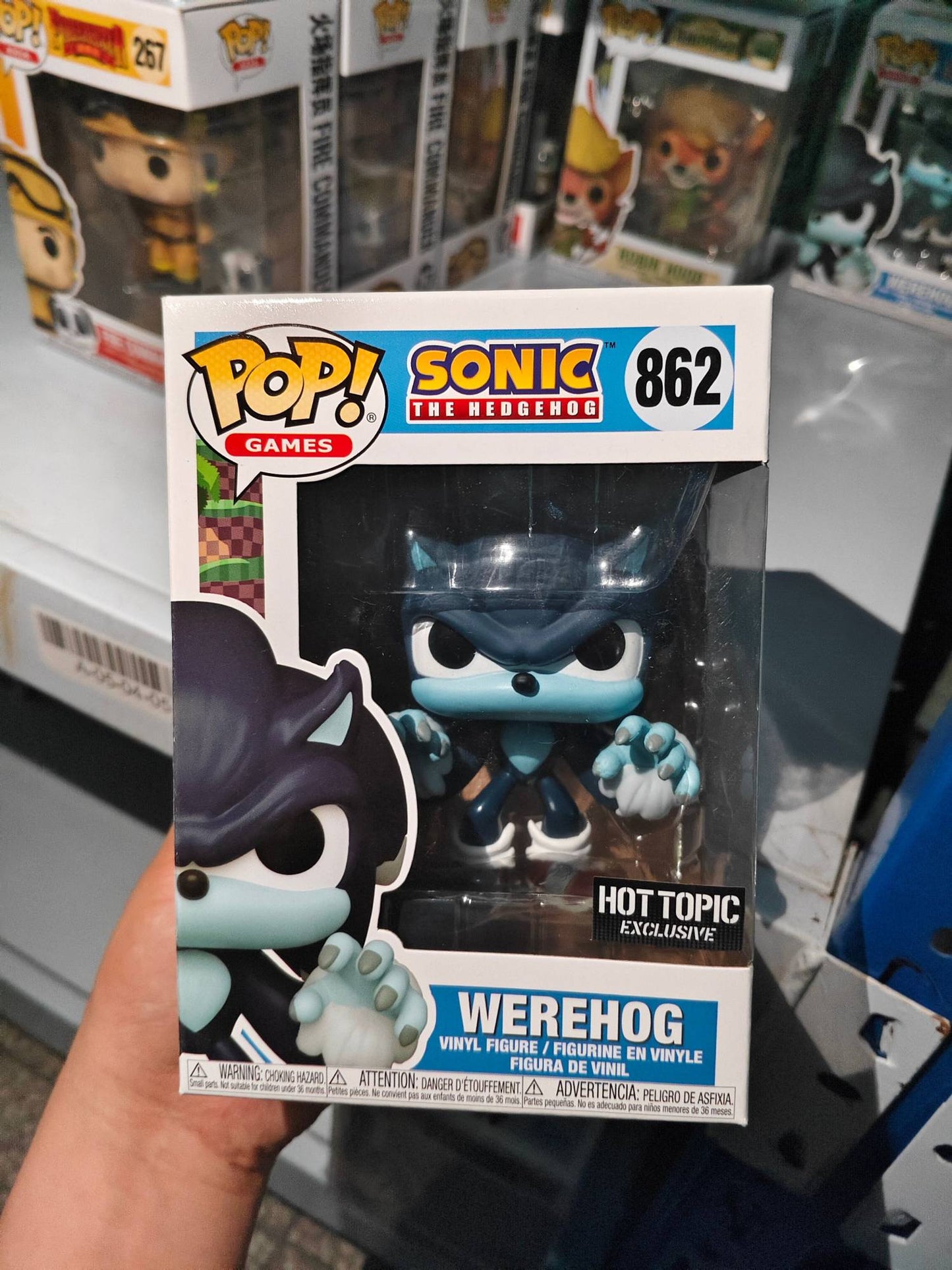 Sonic The Hedgehog Modelo de Brinquedo Funko Pop Silver Action Figure Boneco Metal Sonic Enfeites Werewolf The Hedgehog Decoração de Mesa Presente