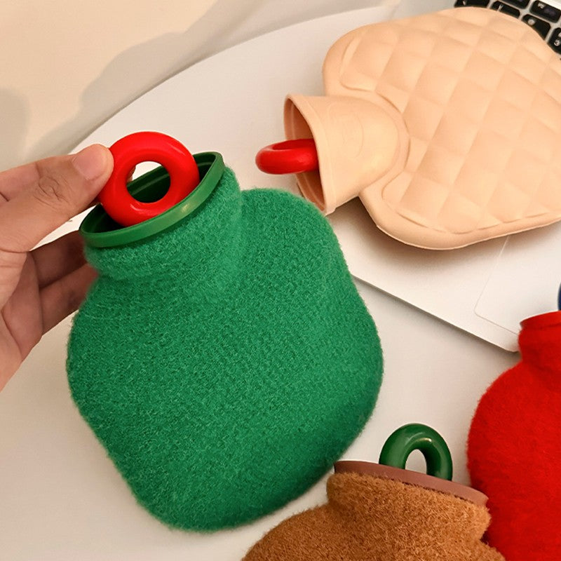 300/650ML Plush  Hot Water Bag  Winter Removable  Hot Water Bottle  Winter Hand Foot Warmer