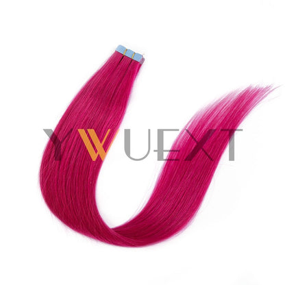 Cabelo Humano em Fita Mini YWUEXT em Cores Fantasia 12-20 polegadas Liso Natural Sem Costura Extensões de Cabelo em Fita para Penteado de Saída