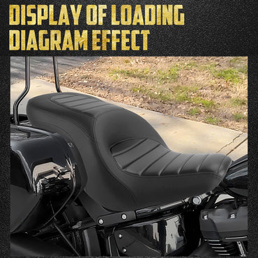 Motorcycle Driver Passenger Seat Front Rear Two Up Cushion Seat For Harley Softail Sport Glide Low Rider S Low Rider ST 2018-24