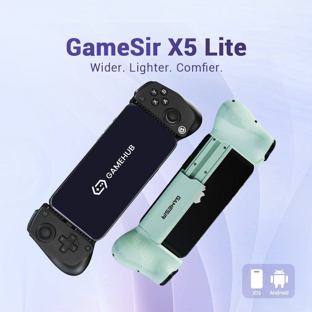 GameSir X5 Lite Type-C Wired Mobile Game Controller with Hall Effect Joystick for iphone 15/ Android/ipd mini/Y700