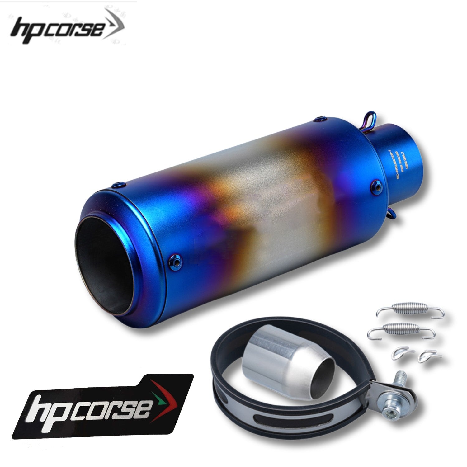 Universal 51mm motorcycle exhaust inox muffler carbon fiber exhaust for z900 R3 R25 MT07 MT09 R1 Z400 Z650