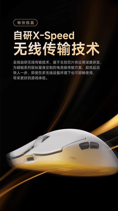 Mouse Gamer VGN Dragonfly F2 Ultra Sem Fio/Com Fio Tri-mode 8k Leve Ergonômico Bateria de Longa Duração Acessórios para Mouse de Laptop