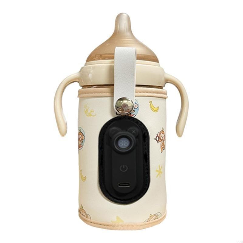Baby Bottle Warmer Compact Designs Travel Friendly Baby Milk Warmer USB Baby Bottle Heater with Adjustable Temperature L8RB
