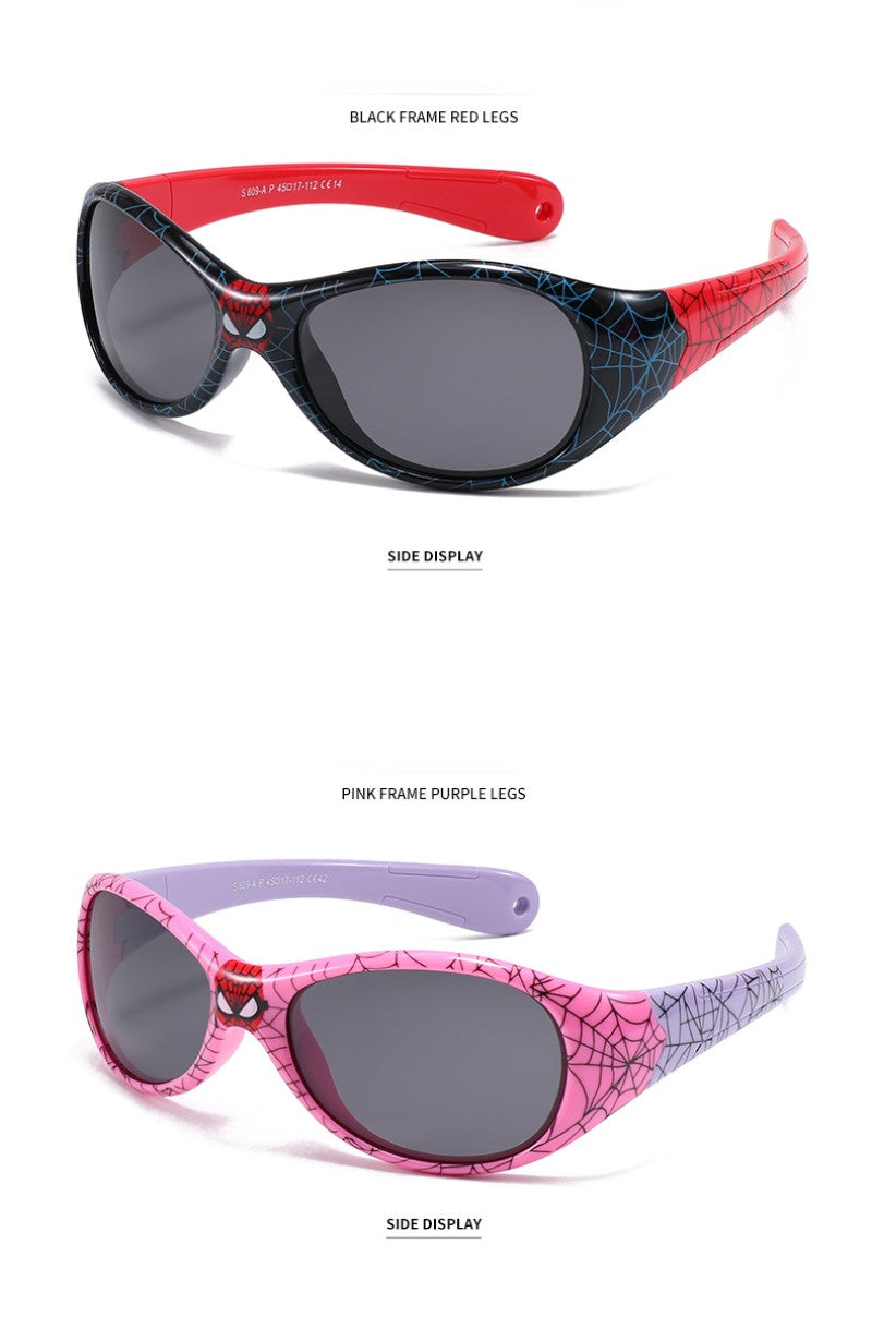 Marvel Spiderman Sunglasses Avengers Figure Cartoon Fashion Sunglasses Kids Cute Goggle Plastic Toys Boys Girls Birthday Gifts