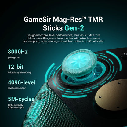 GameSir G7 Pro 8K Aimlabs Edition Hall Effect Switch Controller for Nintendo Switch 2, Wireless Gamepad with Charging Station