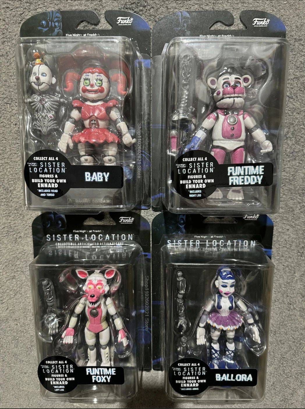 New FNAF Sister Location Figures Funtime Freddy Foxy Ballora 5-Inch Action Figure