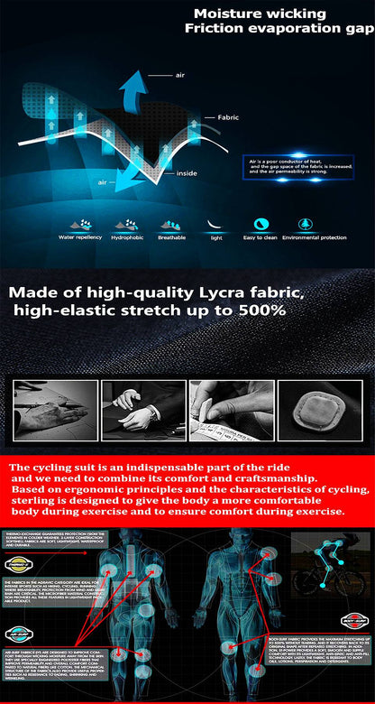 New Cycling Shorts Men's Cycling Underwear Breathable Mesh Riding Underpant Gel Pad Shockproof Bike Shorts Bicycle Underwear