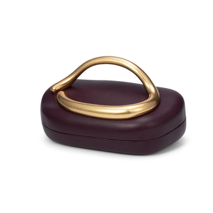 2025 Fashion Women Luxury Evening Banquet Clutch Bag Bride Metal Shoulder Wedding Purse Party Crossbody Day Closure Box Handbag