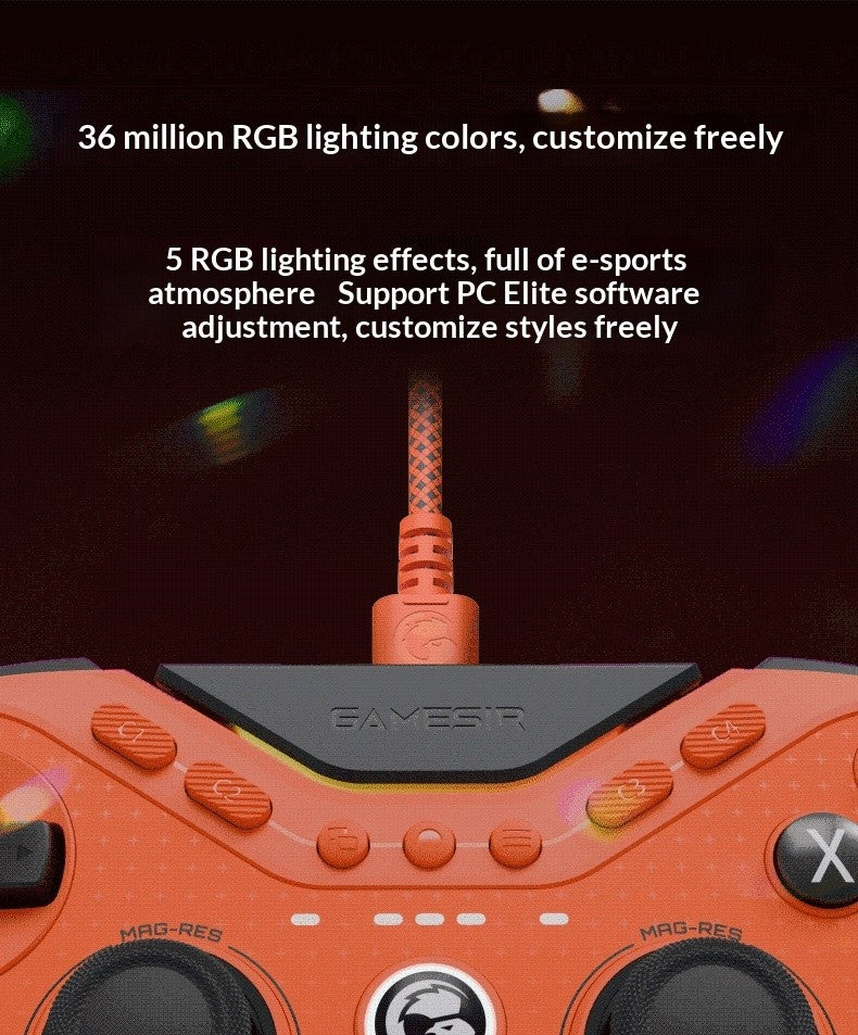 GameSir T3 Pro 8k Nine-Tailed Fox Wired Esports Controller for PC/Switch – JS13Pro TMR Joystick Hall Effect Triggers