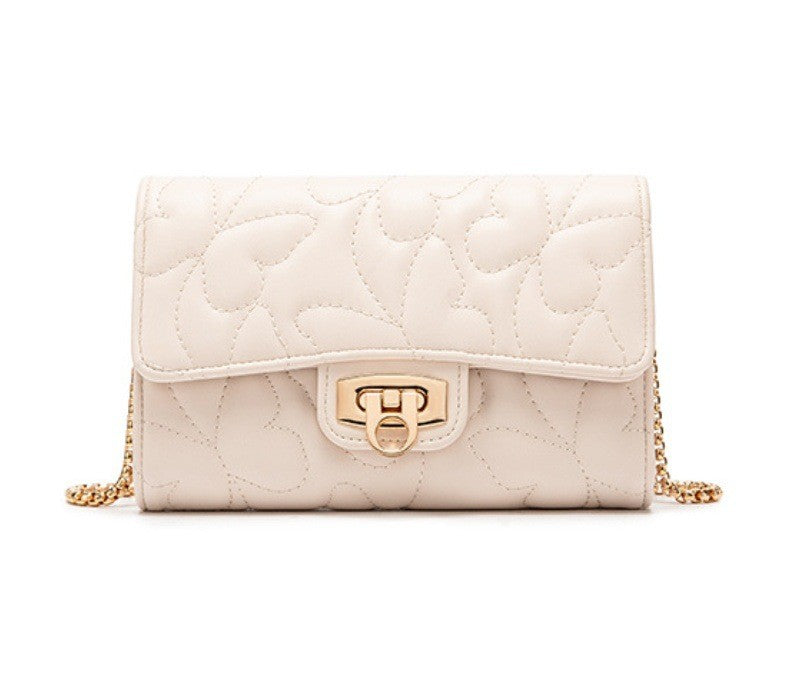 Women's Fashionable Casual Embroidered Butterfly Pattern Shoulder/crossbody Chain Small Square Bag, Mini Clutch