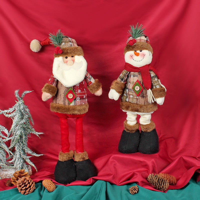 Telescopic Christmas Doll Merry Christmas Decorations For Home 2026 Christmas Ornament Xmas Navidad Noel Gifts New Year 2026