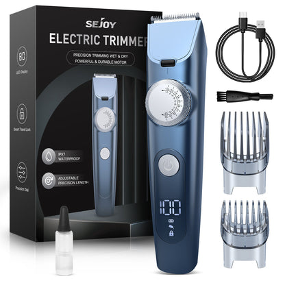 SEJOY 3 In 1 Man Shaver Electric Razor Rechargeable Triple Blade Trimmer Beard Floating Head Waterproof Hair Shaving Machine