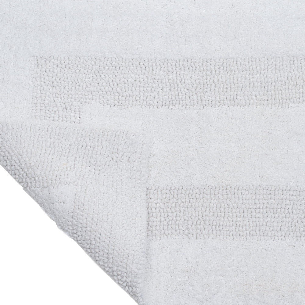 100% Cotton Bath Rug Plush High Pile Soft Absorbent Machine Washable Solid Pattern Non Slip Rug Home Bathroom Decor