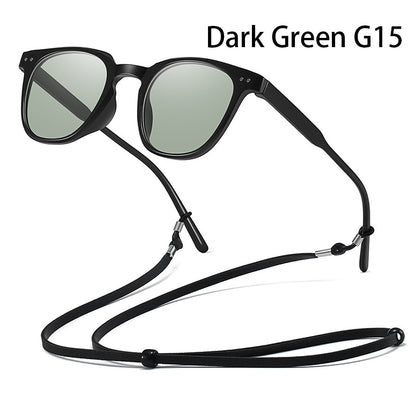 Fashion Small round Sunglasses Gradient Pink Lenses Classic Unisex Powder Blusher with Metal Nail Decoration for Women And Men