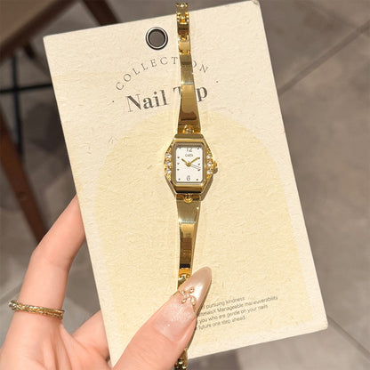 GEDI Square Watch Woman Gold Silver Small Dial Fashion Quartz Women's Wristwatches Ladies Luxury Vintage Bracelet Watch Gifts