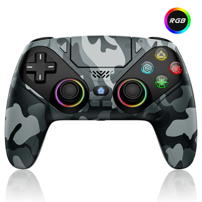 Controller for Playstation 5/PS5/PS5 Pro/Slim/PC,Wireless Gamepads RGB Joystick Turbo/Marco Program Dual Vibrate Game Controle