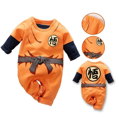0-18 Months Anime Baby Rompers Newborn Cosplay Costume Infant Akatsuki Nezuko Tanjirou Cotton Clothes Boys Girls Kids Outfit