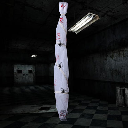 Decoração de Halloween Animatronics Palhaço Enfermeira Pendurado Controle por Voz Elétrico Exterior Assustador Liquidação Horror Adereços Casa Assombrada
