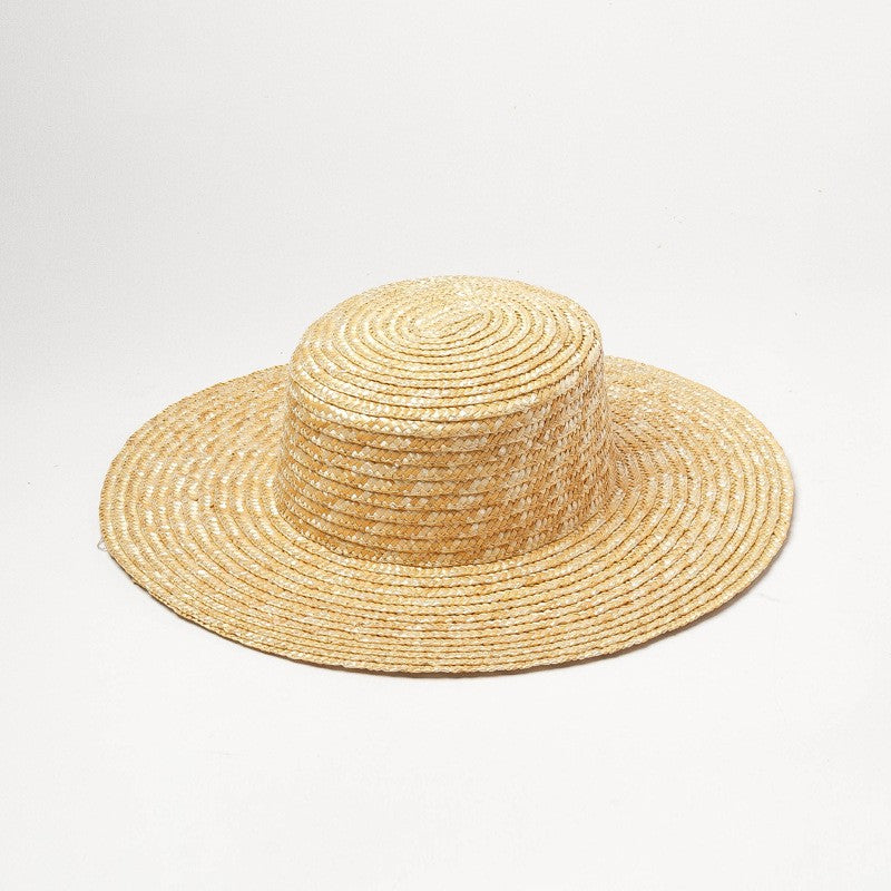 Chapéu de palha liso personalizado Chapéu boater de verão Fedora Chapéu de sol de praia Chapéu de palha base para fascinator artesanal