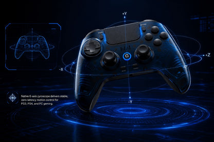 QRD Spark N7 2.4Ghz Wireless Controller for PS4/PS3/PC Direct Connect Hall Effect Vibration Effect Gamepad For PS5 Via Converter